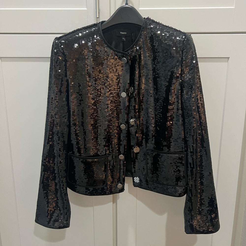 NEW Theory Sequin Jacket Size 2